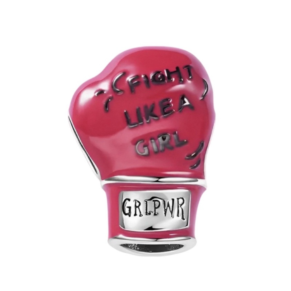 Fight Like a Girl Breast Cancer Fight Boxing Glove Charm